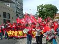 Kop van het blok van het CAI/CWI op de demo