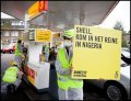 Schoonmaakactie bij Shellpomp in Utrecht