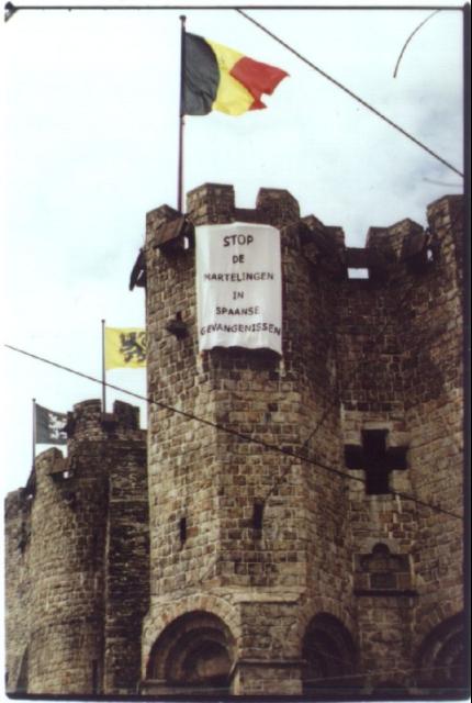 spandoek aan Gravensteen