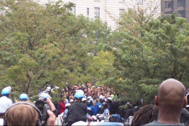 vrijdagochtend, Freedom Plaza, DC