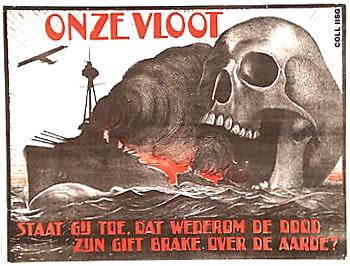 Aktieaffiche uit 1923 tegen oorlogsvloot