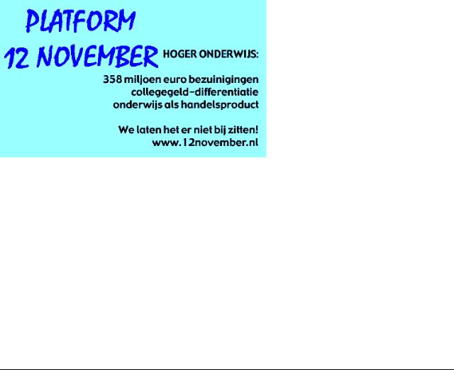 Het Hoger Onderwijs Plat 12 November