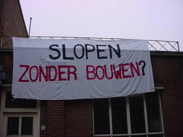 spandoek slopen zonder bouwen