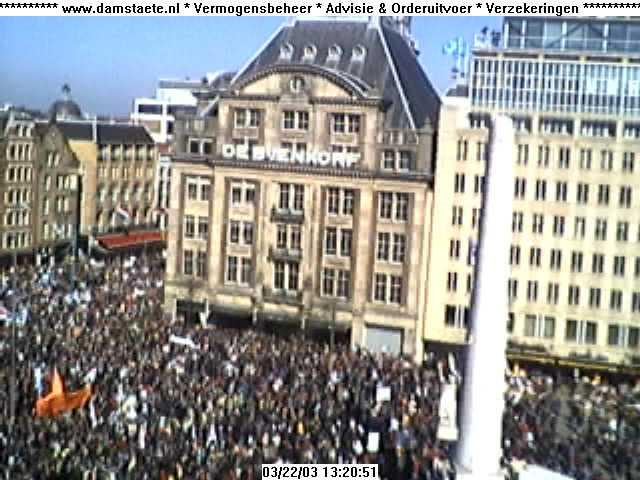 Foto vanwebcam op de dam