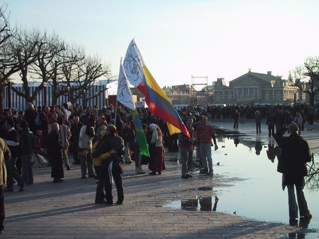 Demonstranten wilde na toespraken vreedzaam verder demonstreren