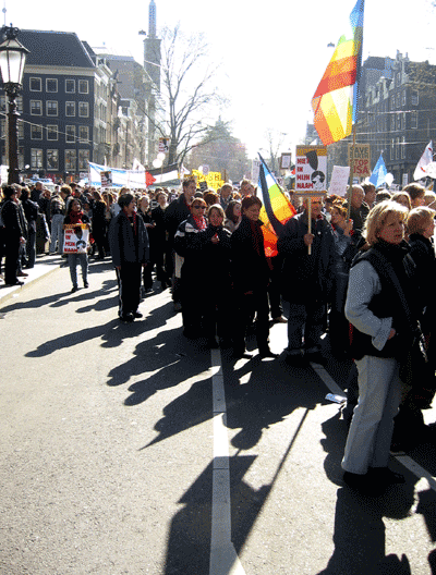 The march gets under way