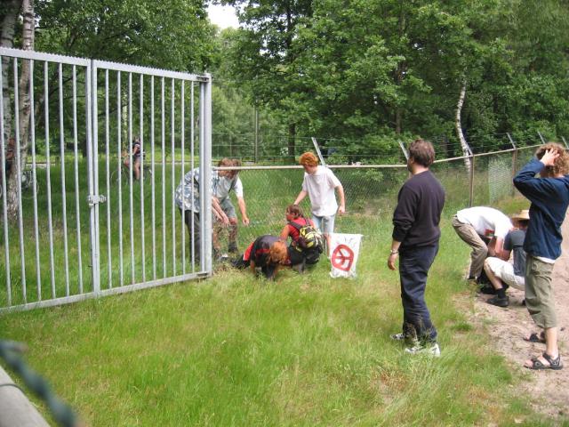 de start van de wandeling