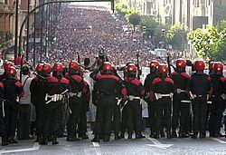 protest for Basque civil rights