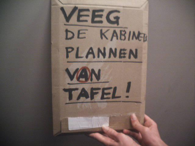 veeg rechtse kabinetsplannen van tafel