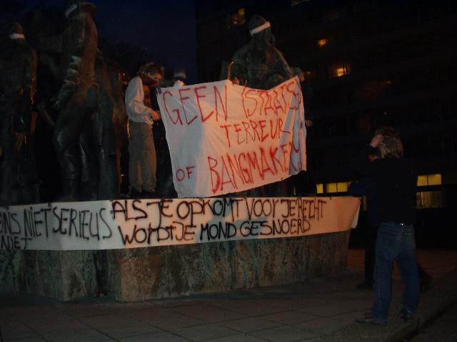 aktie bij vrijheidsmonument