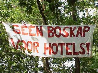 spandoek in het Entenwoud