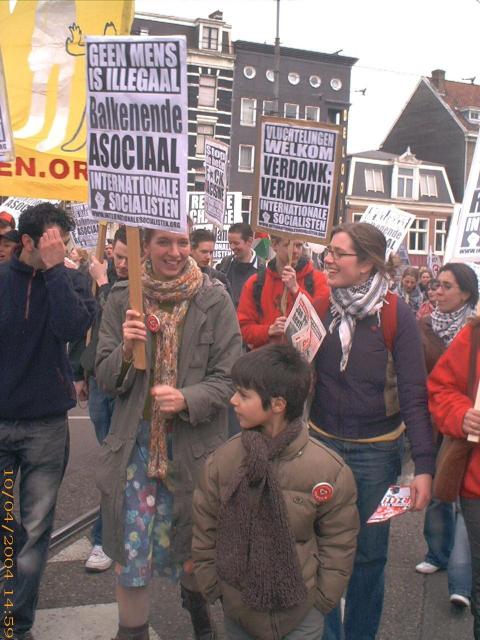 Vrolijkheid alom in deze demonstratie!