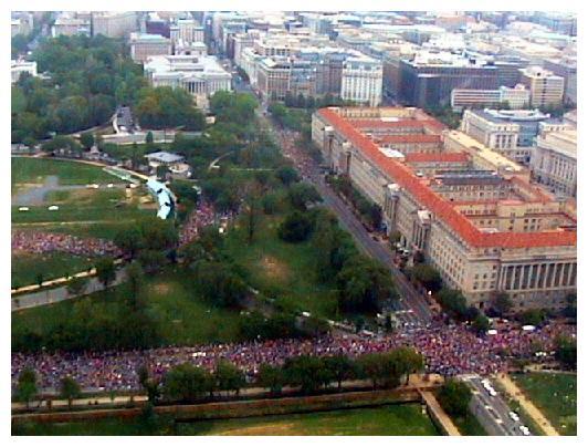 Foto: Betoging Washington DC zondag 25.04.2004 IMC Washington DC (Rupert) 