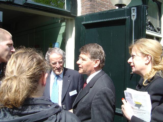 Donner in gesprek met de steungroep