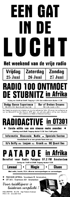 FREE RADIO WEEKEND FLYER