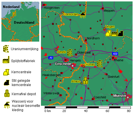 A great concentration of atomic industry in a thickly populated area.