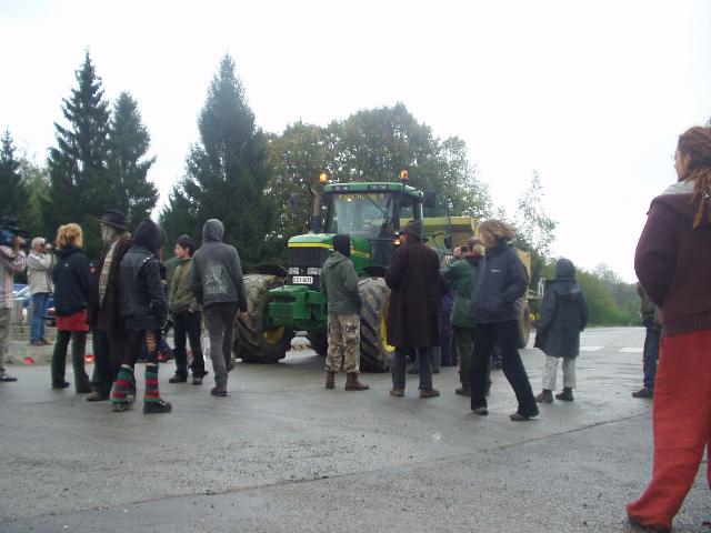 Tractor van gemeente wordt tegen gehouden