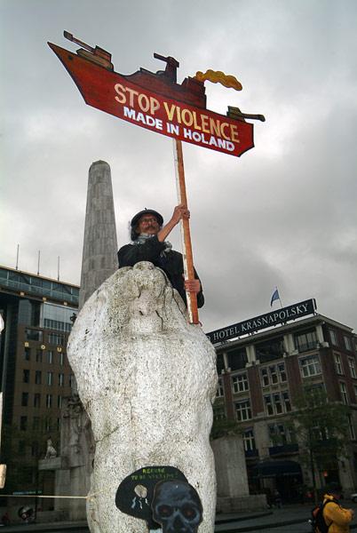 Voor het vrijheidsmonument