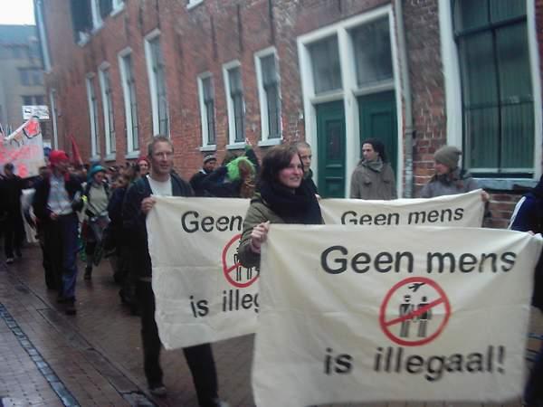 De demonstratie is vertrokken