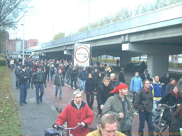 Achterste deel van de demo