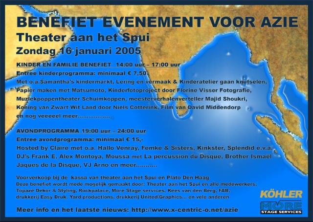 Affiche van het benefietspektakel