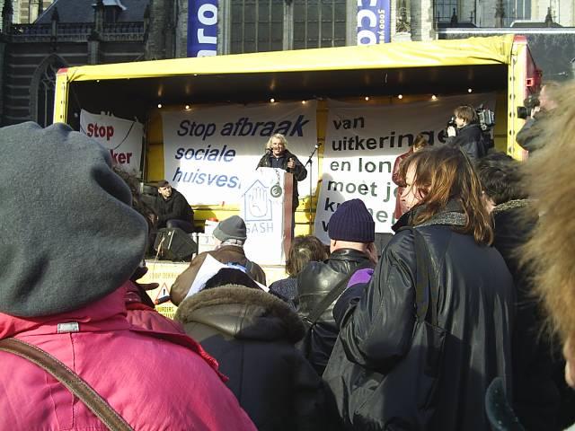 presentator in actie