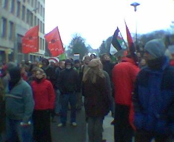 protest bij Europees Parlement