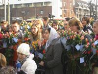 Vrienden van mij protesteren tegen mijn uitzetting