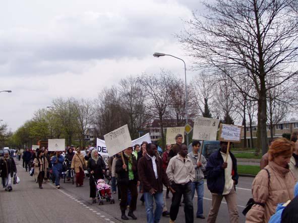 Veel spandoeken en borden