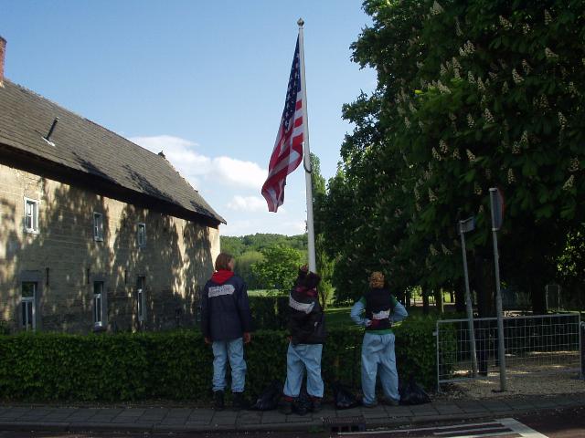 aha, USA vlag, hier zitten we dus goed!