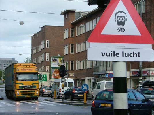 10 mei actie schone lucht - Jan van Galenstraat / Hoofdweg