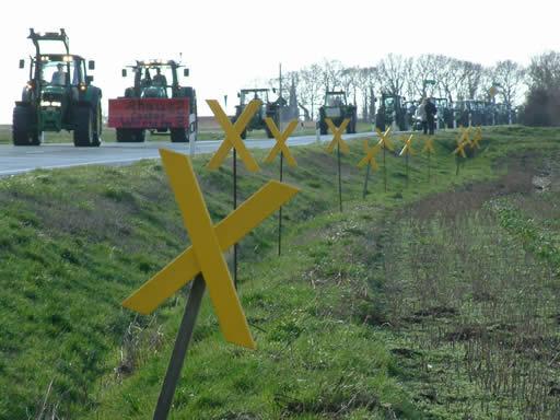 protest of the farmers in Ahaus last year