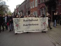 demo tegen hartelust afgelopen april