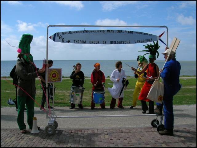 Gentech op het strand