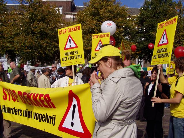 Huurders tegen het kabinet