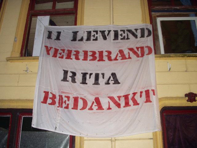 Spandoek aan ander pand