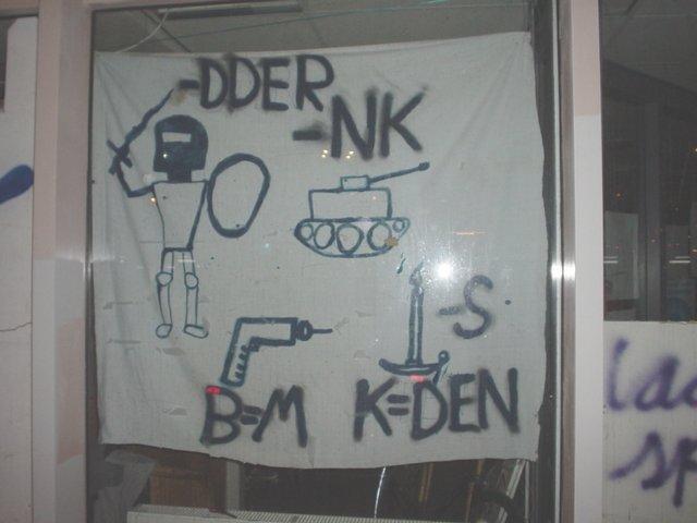 het nieuwe spandoek