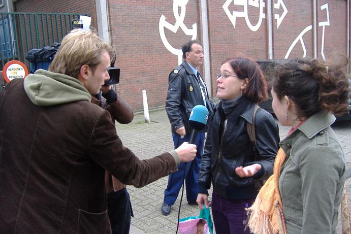 2 van de 4 arrestanten geven een interview aan AT5