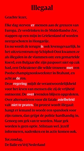 De spanbrief