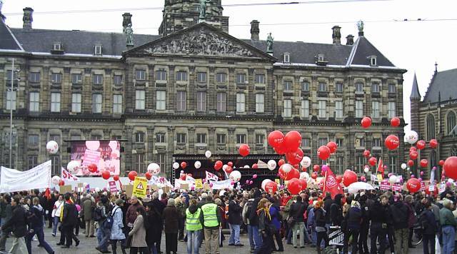 overzicht demo aan het begin