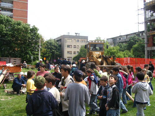 protest against demolishing park Belgrade