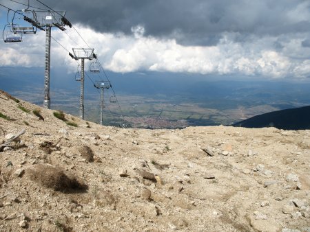 uitzicht op Bansko