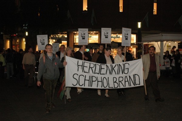 De optocht door de stad