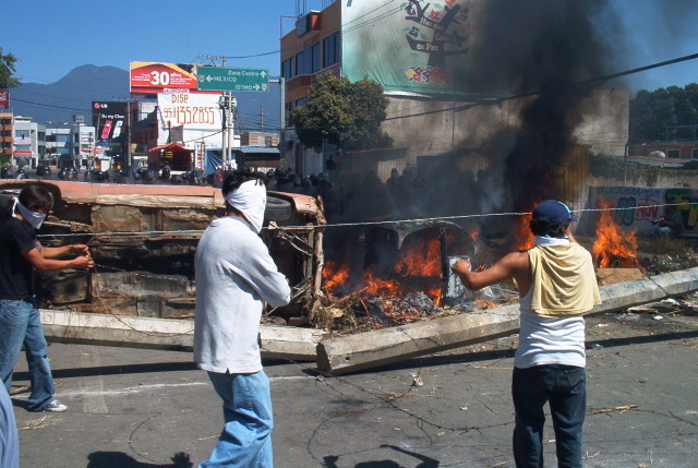 En de barricades toen hij af was