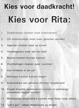 hup rita hup flyer