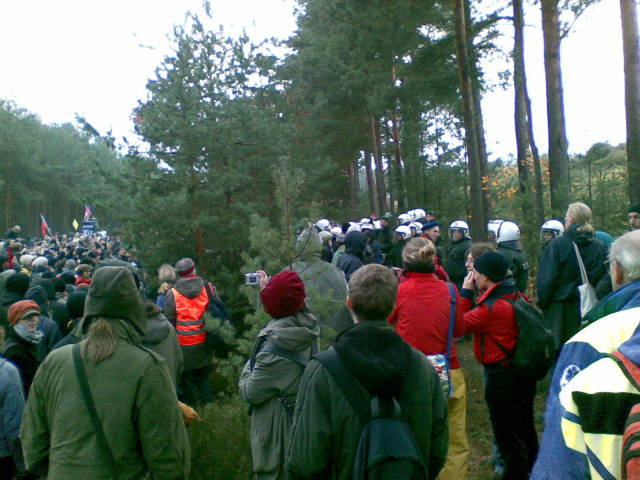 Gorleben, veel mensen en ME op demo