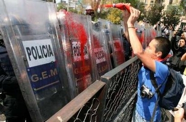 Rally to a protest against President Felipe Calderon in Mexico City - 205