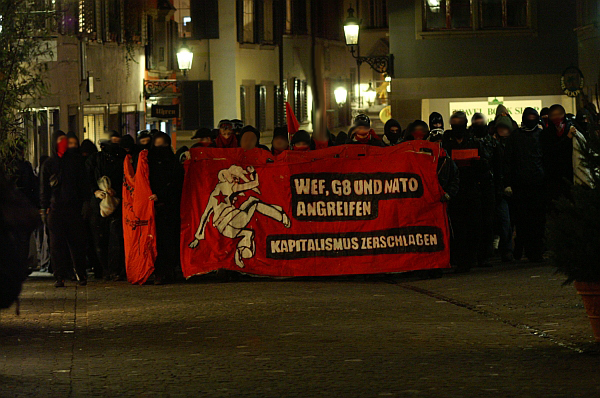 protests at night