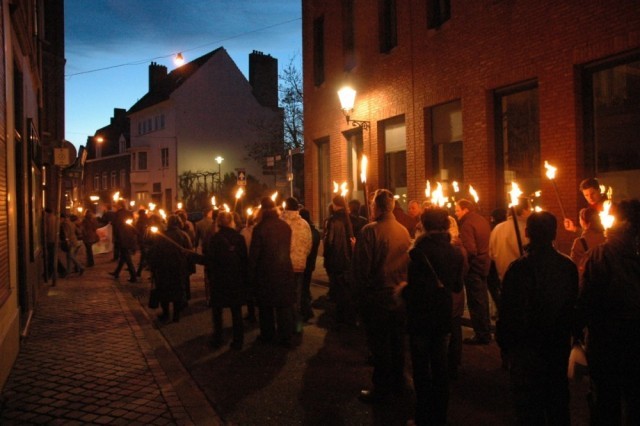 tijdens de optocht