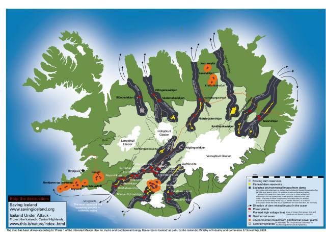 Overzicht nieuwe stuwdamplannen en nieuwe geothermische centrales